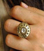 Oxidized Dome Ring
