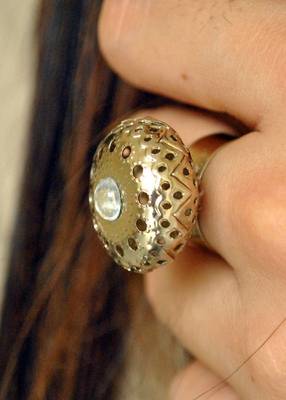 Oxidized Dome Ring 2