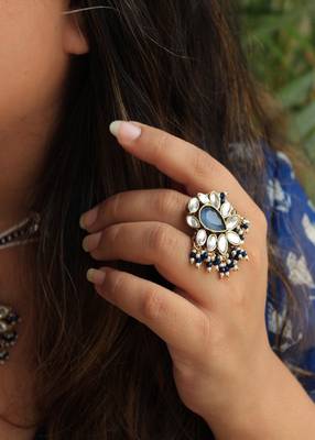 Kundan Adorned Ring 3