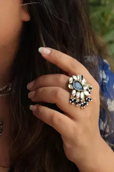 Kundan Adorned Ring