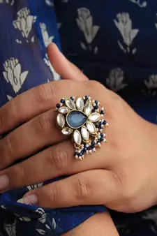 Kundan Adorned Ring