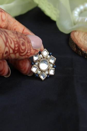 Kundan Blossom Ring