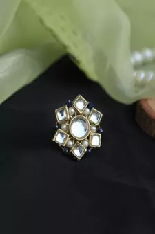 Kundan Blossom Ring