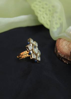 Kundan Blossom Ring 3