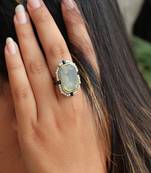 Sky Blue crystal Ring