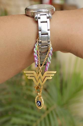 Crochet Evil Eye & Wonder Woman Set Of 2 Watch Charms