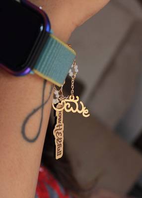 Pow Her Full Amma  set of 2 Watch Charms 3