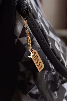 Sassy Wooden Engraved Watch Charm