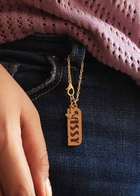 Sassy Wooden Engraved Watch Charm 4
