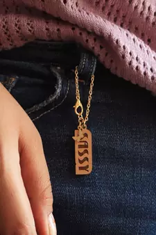 Sassy Wooden Engraved Watch Charm
