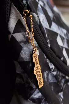 PowHerFull Wooden Engraved Watch Charm