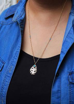 Leaf And Kundan Necklace 1
