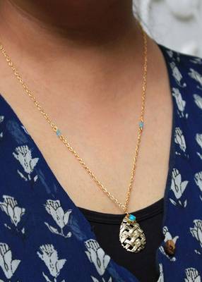 Leaf And Kundan Necklace 2