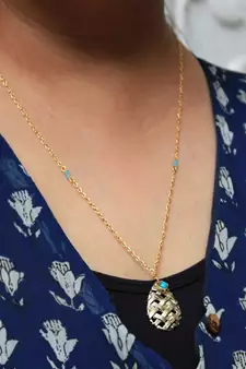 Leaf And Kundan Necklace