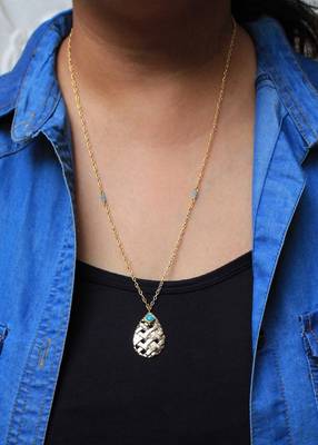 Leaf And Kundan Necklace 3