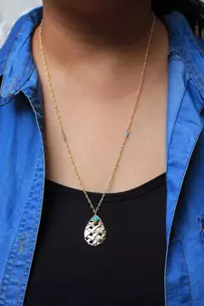 Leaf And Kundan Necklace