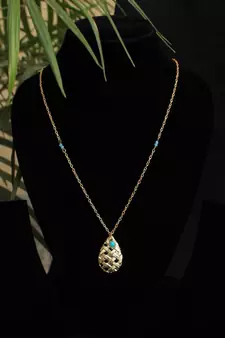 Leaf And Kundan Necklace