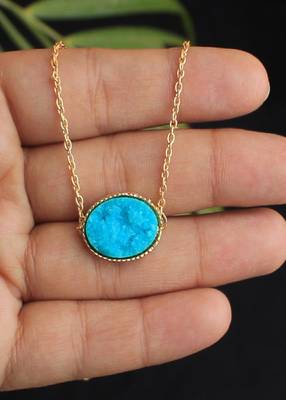 Druzy Stone Necklace 4