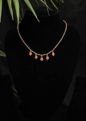 Colored Enameled Kundan Necklace 2
