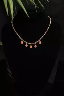 Colored Enameled Kundan Necklace