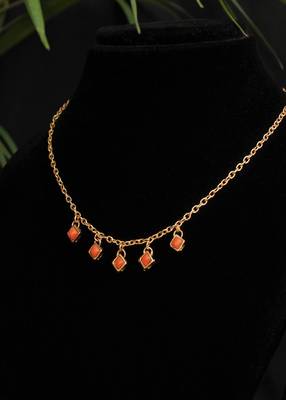 Colored Enameled Kundan Necklace 4