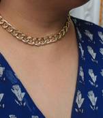 Curb Chain Choker Necklace