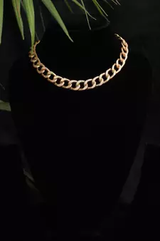 Curb Chain Choker Necklace