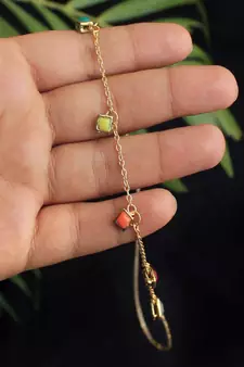 Multi Colored Enameled Kundan Necklace