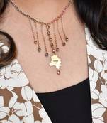 Dangling Chain State Charm Necklace