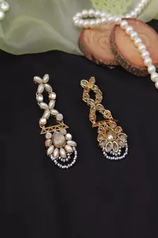 Kundan Studded Dangler Earrings