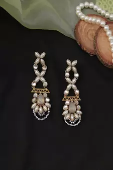 Kundan Studded Dangler Earrings