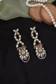 Kundan Studded Dangler Earrings
