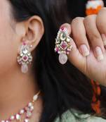 Gulabi affair Kundan earrings