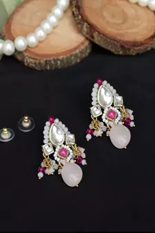 Gulabi affair Kundan earrings