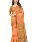Women'S Chanderi Cotton Silk Saree With Unstitched Boluse Piece