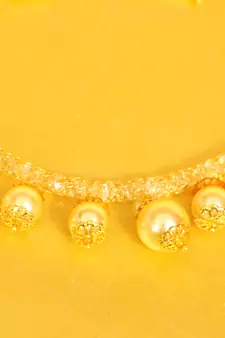 Pearl Gold Look Necklace Set