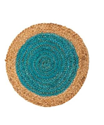 Ar Antique Rugs Round Braided Jute Placemats 30 cm - Dining Table, Bed Side/Centre Table/Shelves Pack of 6 2
