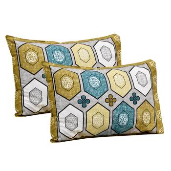Cotton Printed King Size Double Bedsheet with 2 Pillow Covers Set 2