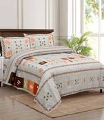 Cotton Printed King Size Double Bedsheet with 2 Pillow Covers Set