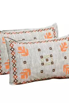 Cotton Printed King Size Double Bedsheet with 2 Pillow Covers Set