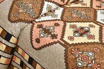 Cotton Printed King Size Double Bedsheet with 2 Pillow Covers Set 3