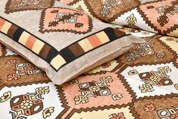 Cotton Printed King Size Double Bedsheet with 2 Pillow Covers Set 5