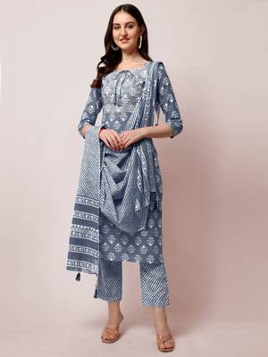 Grey gotta patti cotton salwar 1