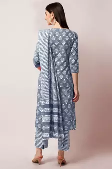 Grey gotta patti cotton salwar