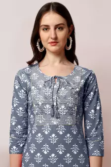 Grey gotta patti cotton salwar