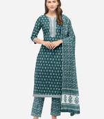 Green gotta patti cotton salwar
