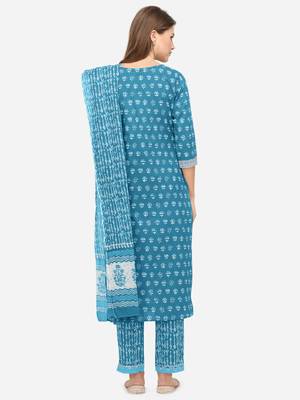 Turquoise gotta patti cotton salwar 3