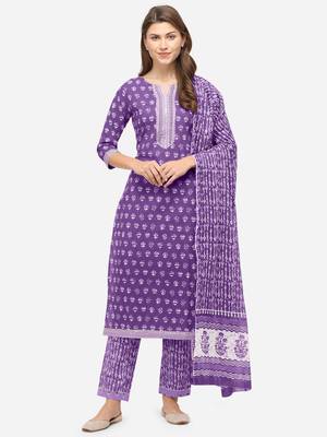 Purple gotta patti cotton salwar 1