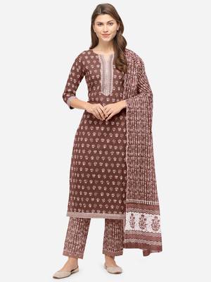 Brown gotta patti cotton salwar 1