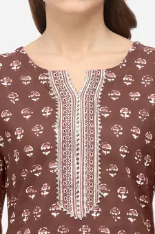 Brown gotta patti cotton salwar